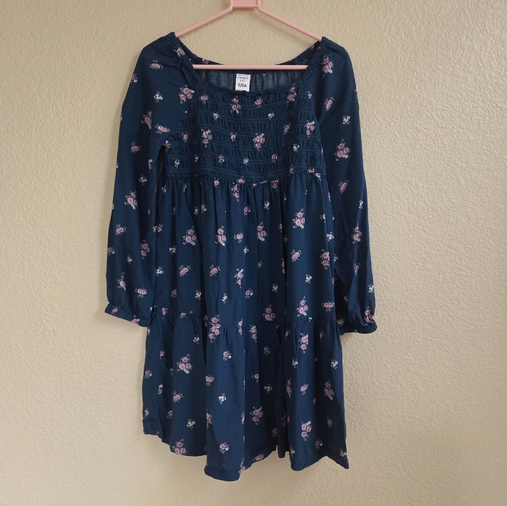 Floral Blue Kids Dress
